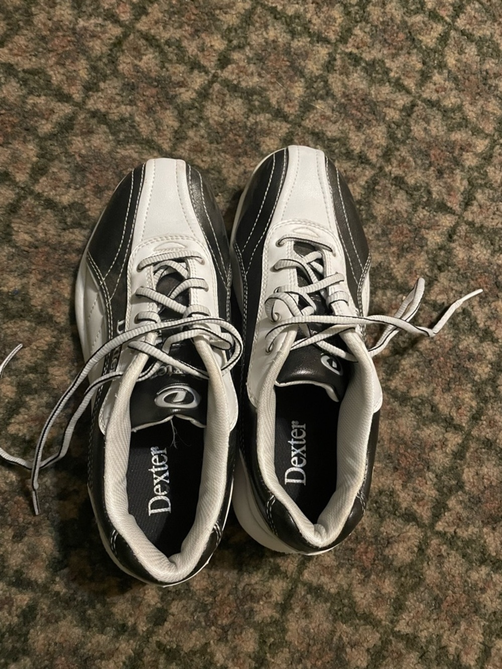 Dexter Men’s Black and White Athletic Bowling Shoes